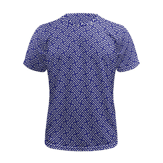 Japanese Wagara - Blue Sayagata - Football Shirt