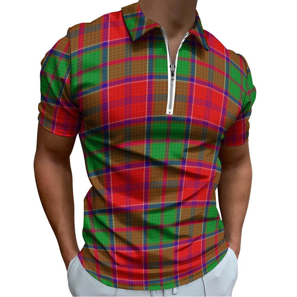 Clan Grant Tartan Short sleeve polo shirt