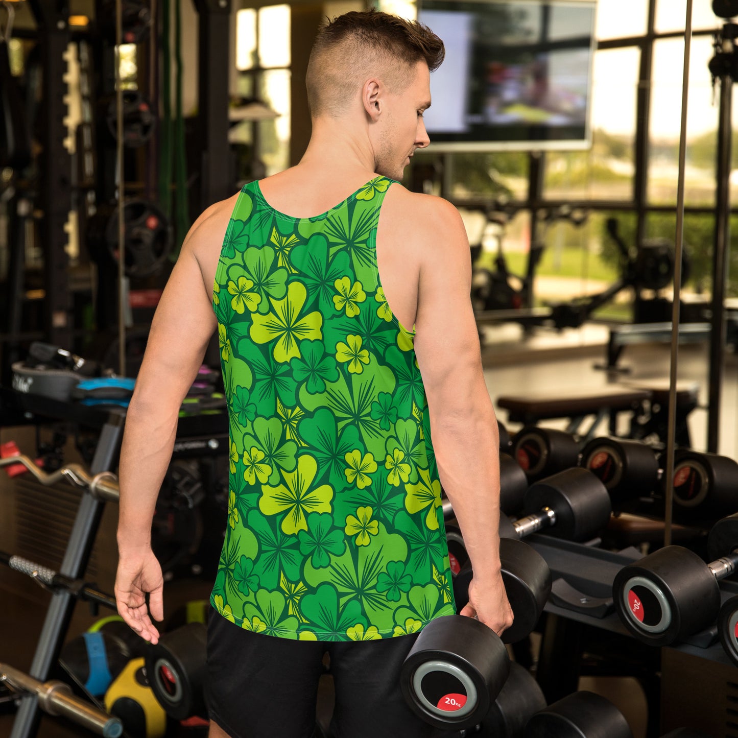 Irish National Crest & Shamrock Unisex Tank Top