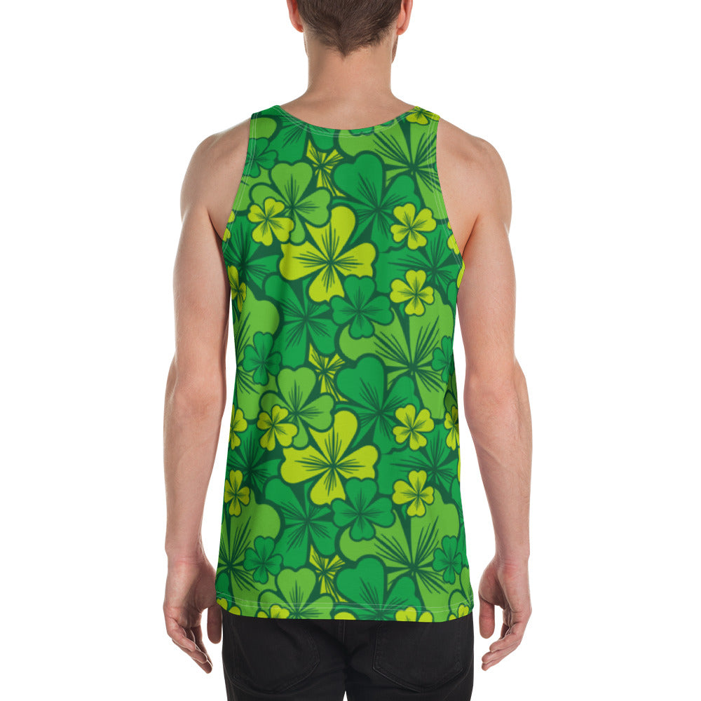 Irish Shamrock Unisex Tank Top