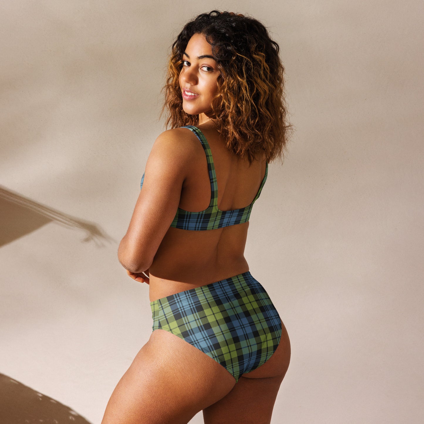 Clan Campbell Tartan | Recycled high-waisted bikini