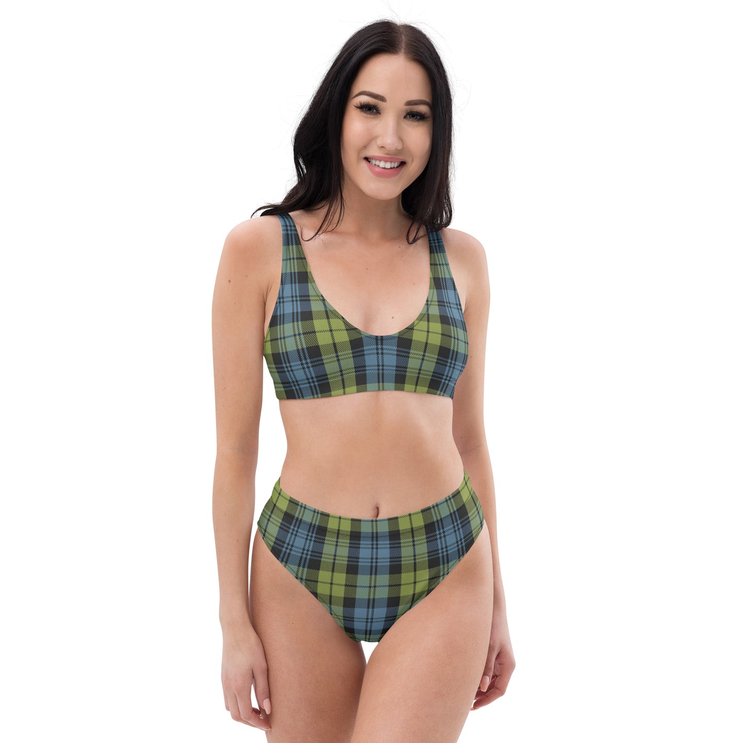 Clan Campbell Tartan | Recycled high-waisted bikini