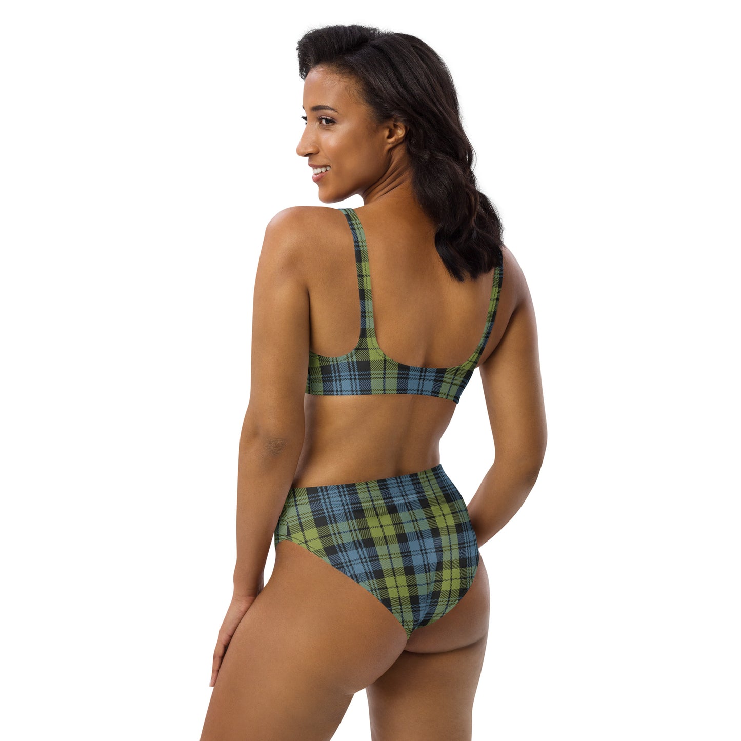 Clan Campbell Tartan | Recycled high-waisted bikini