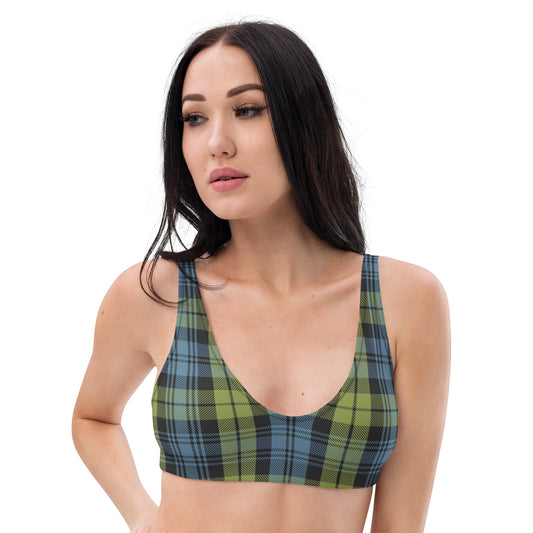 Clan Campbell Tartan | Recycled padded bikini top