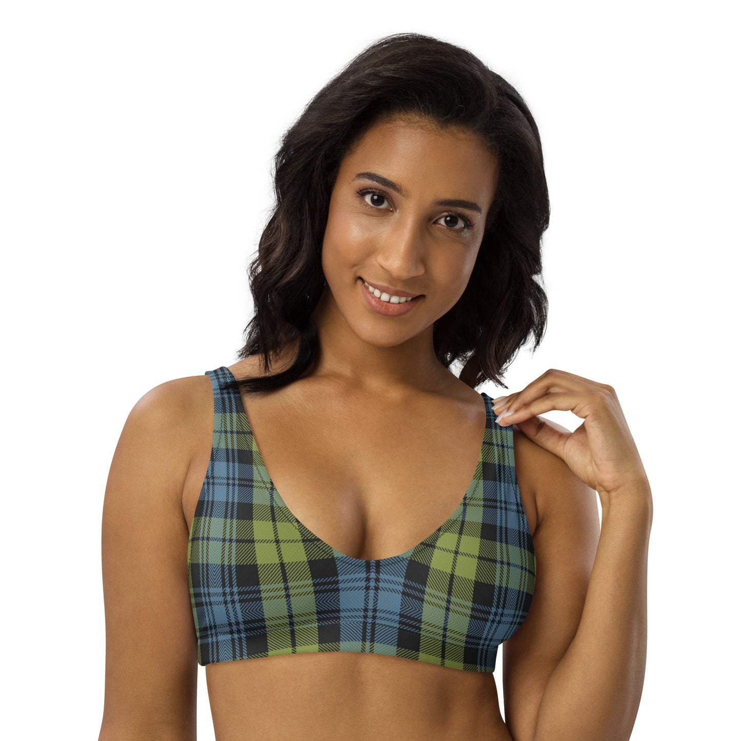 Clan Campbell Tartan | Recycled padded bikini top