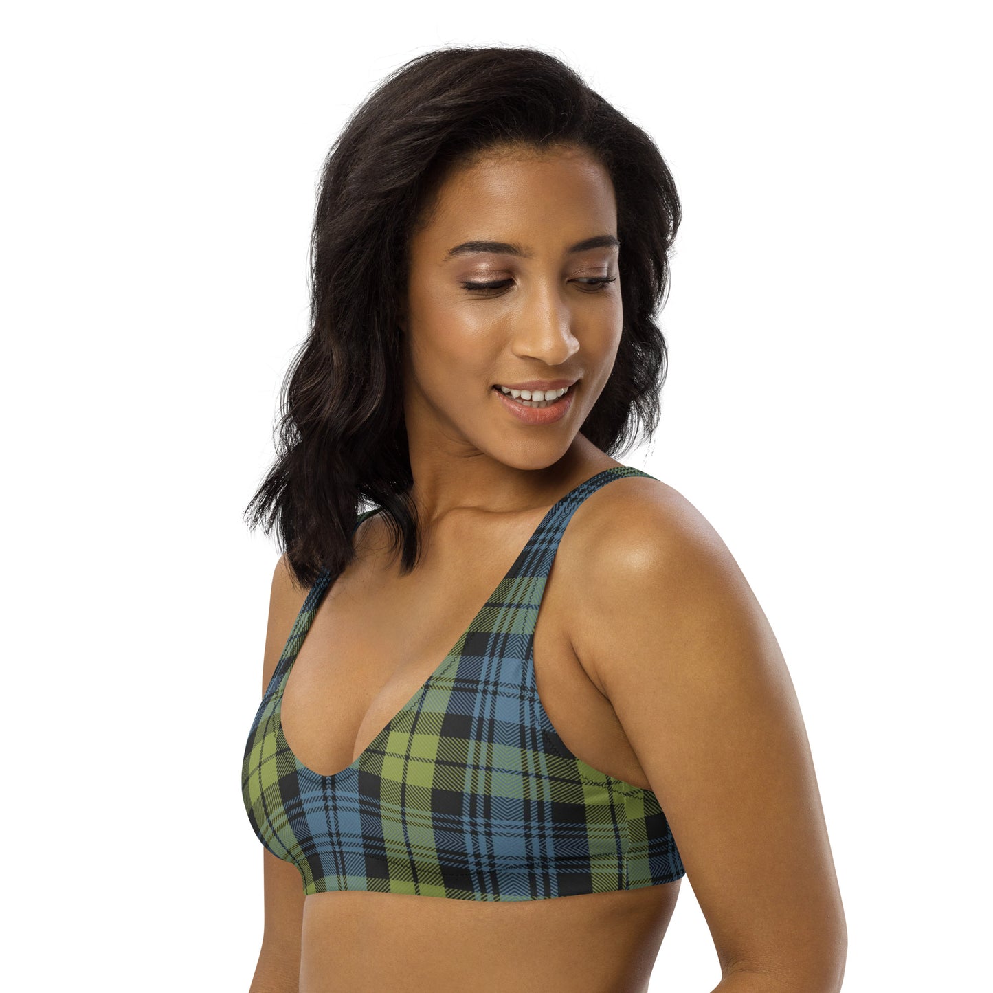 Clan Campbell Tartan | Recycled padded bikini top