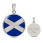 Scottish Flag Necklace