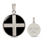 Cornish St Piran Flag Necklace