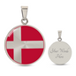 Danish Flag Necklace