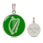 Irish Harp Necklace