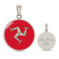 Manx Flag Necklace