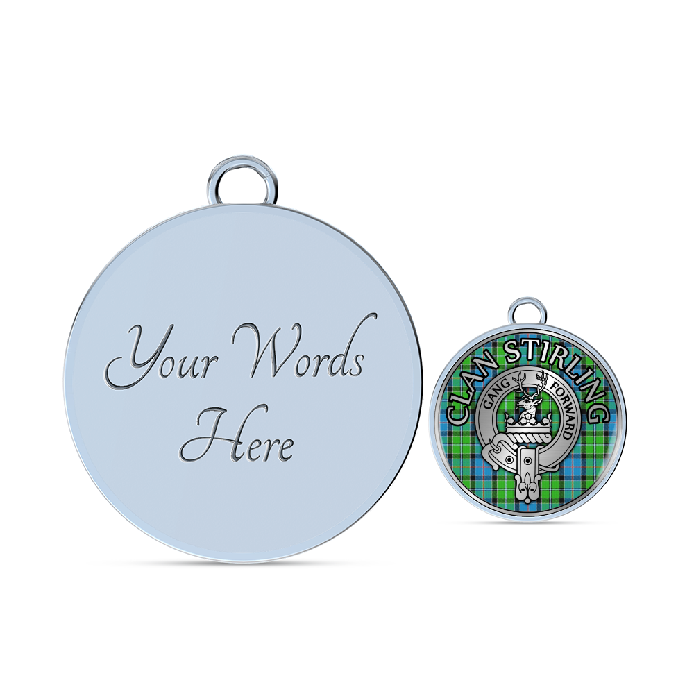 Clan Stirling Crest & Tartan Bangle