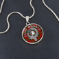 Clan Dunbar Crest & Tartan Pendant Necklace