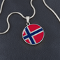 Norwegian Flag Necklace