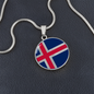 Icelandic Flag Necklace