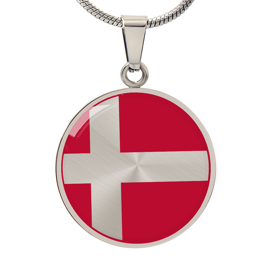 Danish Flag Necklace