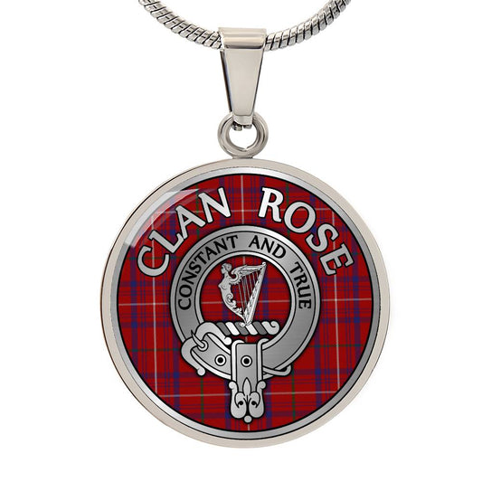 Clan Rose Pendant Necklace