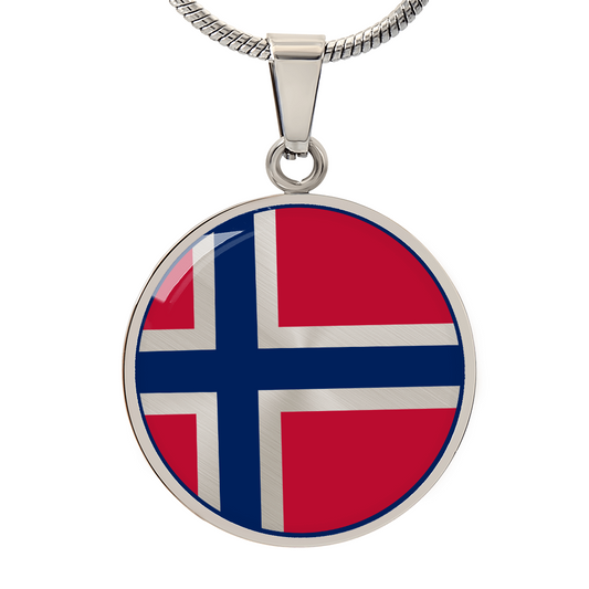 Norwegian Flag Necklace