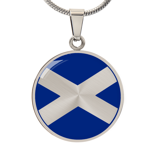 Scottish Flag Necklace