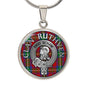Clan Ruthven Crest & Tartan Pendant Necklace