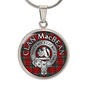 Clan MacBean Crest & Tartan Pendant Necklace