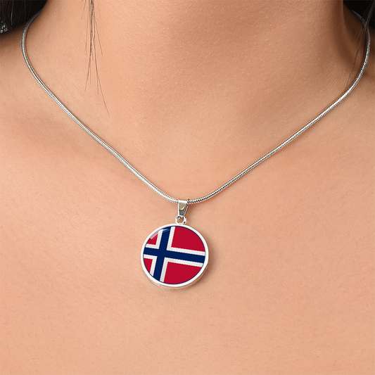 Norwegian Flag Necklace