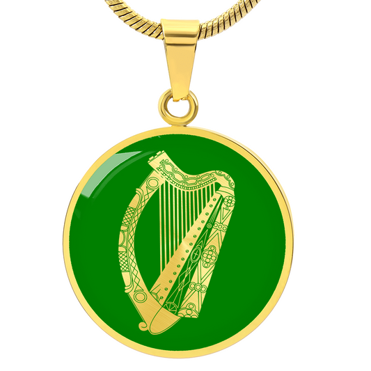 Irish Harp Necklace