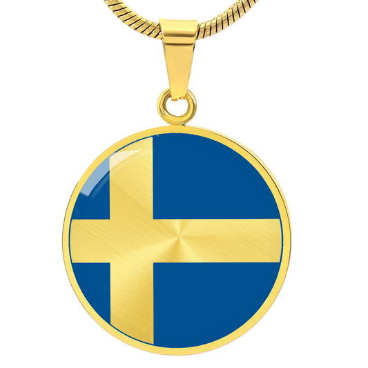 Swedish Flag Necklace