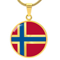 Orkney Flag Necklace