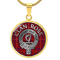 Clan Rose Pendant Necklace