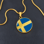Swedish Flag Necklace
