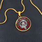 Clan MacBean Crest & Tartan Pendant Necklace