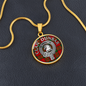 Clan Dunbar Crest & Tartan Pendant Necklace