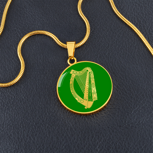 Irish Harp Necklace