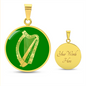 Irish Harp Necklace