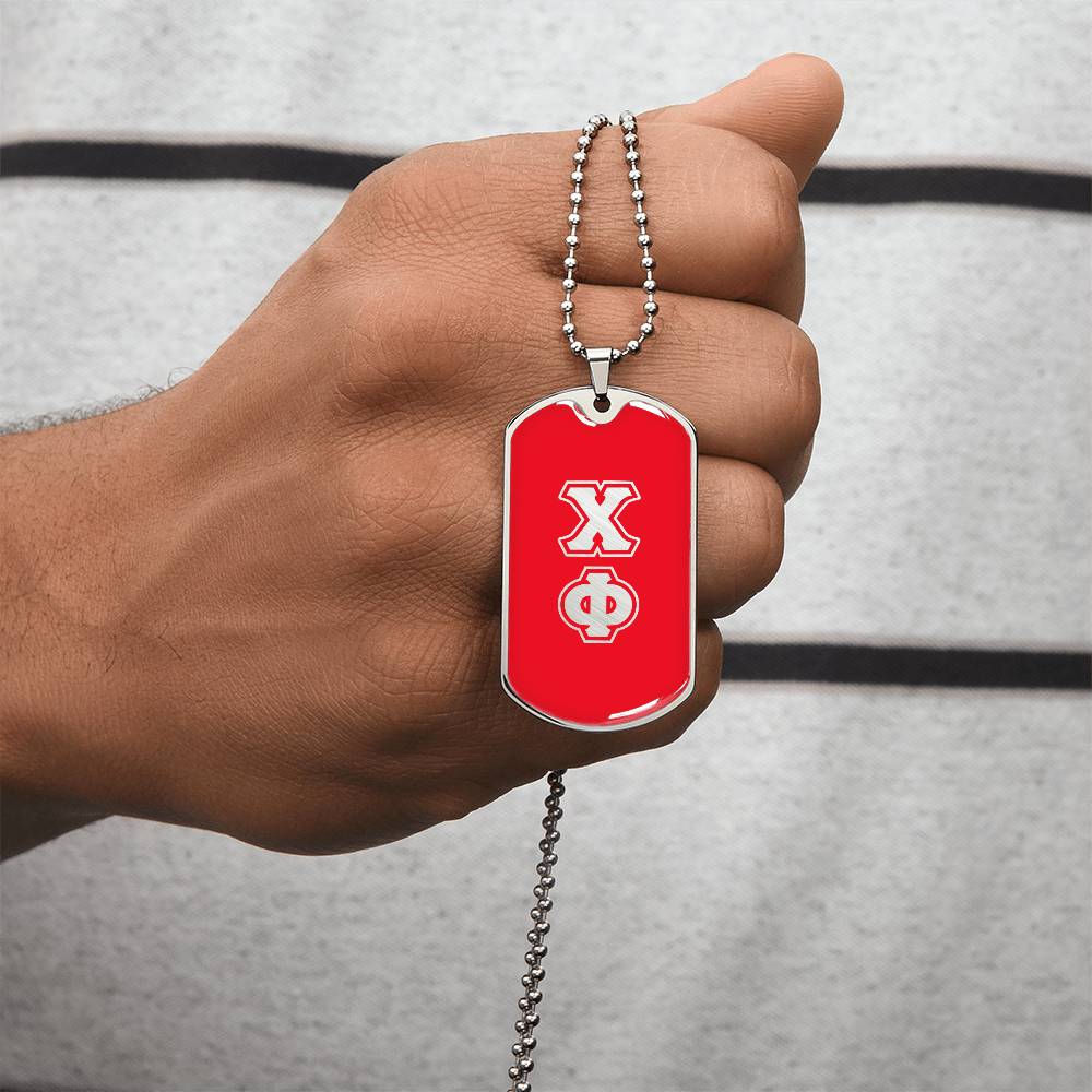 ΧΦ - Chi Phi - Dog Tag R B