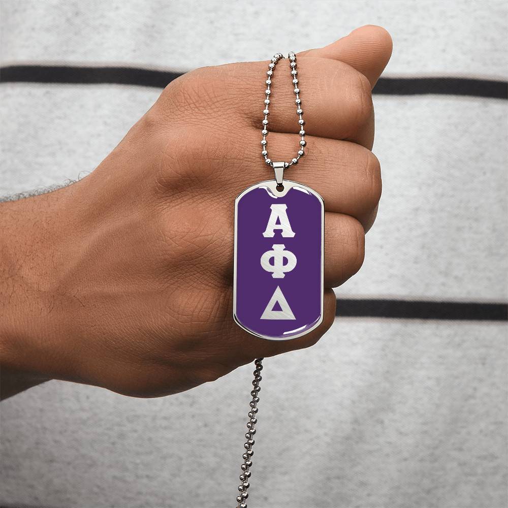 ΑΦΔ - Alpha Phi Delta - Dog Tag Necklace