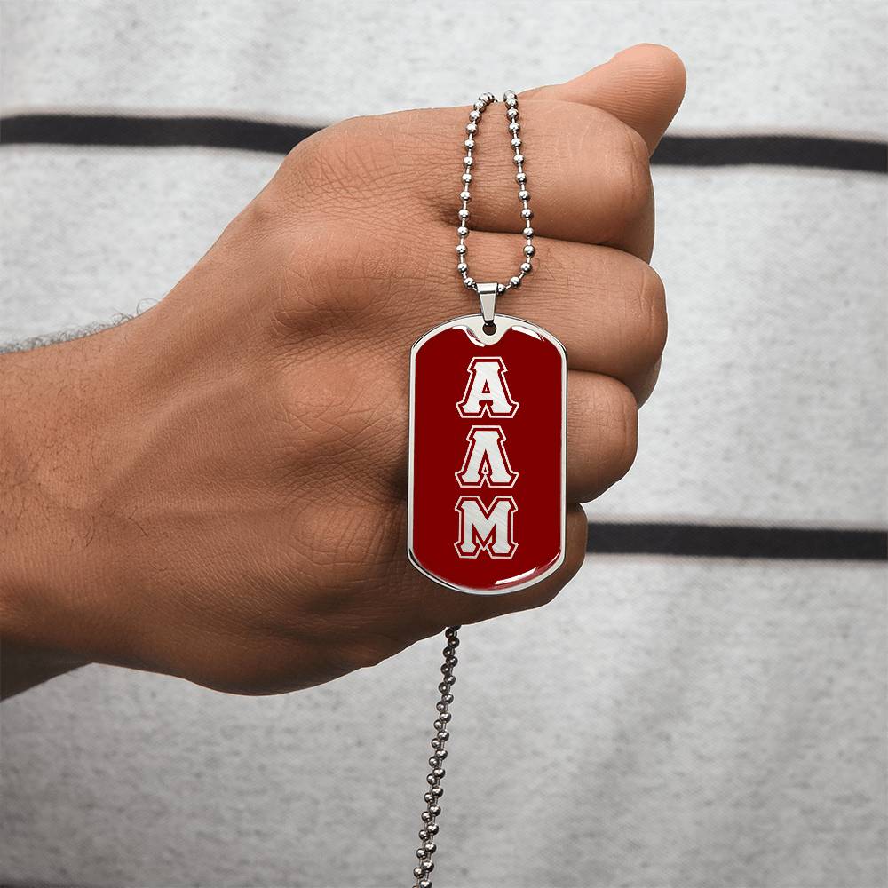 ΑΛΜ - Alpha Lambda Mu - Dog Tag B