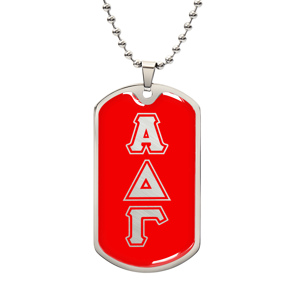 ΑΔΓ- Alpha Delta Gamma - Dog Tag B