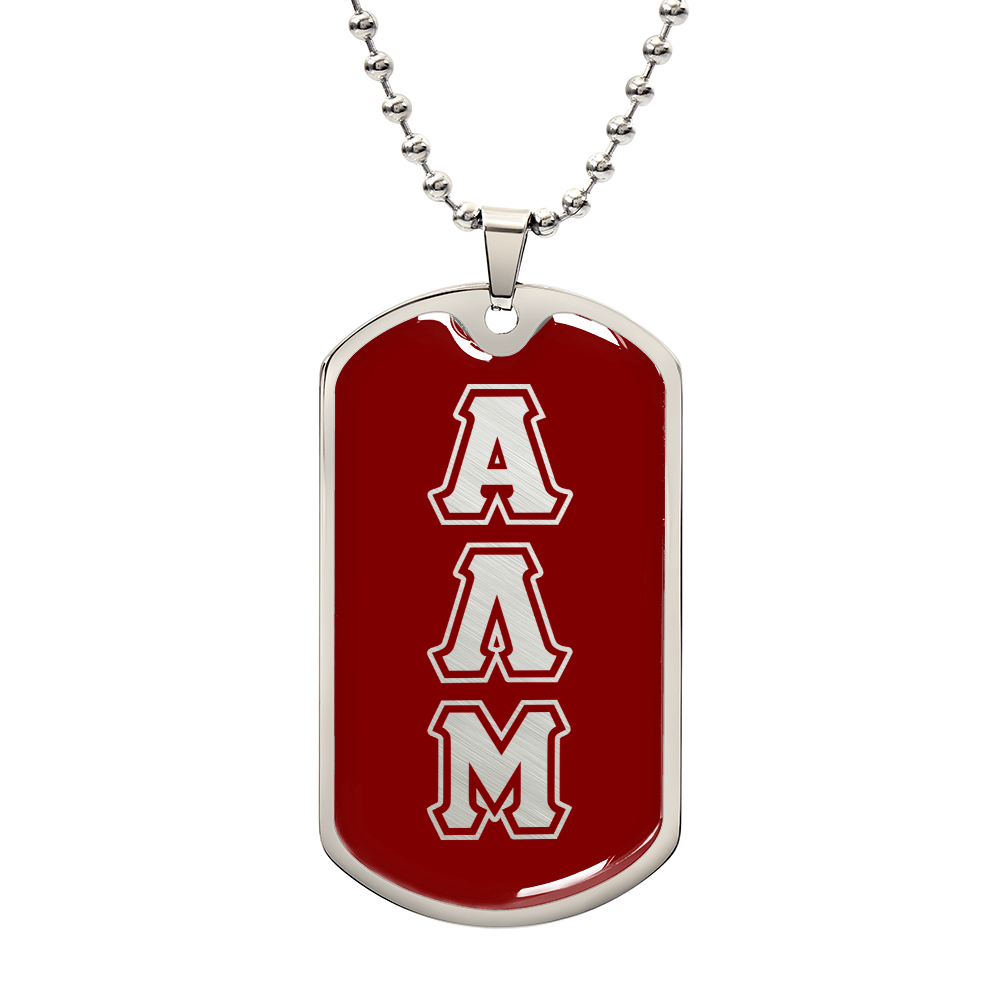 ΑΛΜ - Alpha Lambda Mu - Dog Tag B