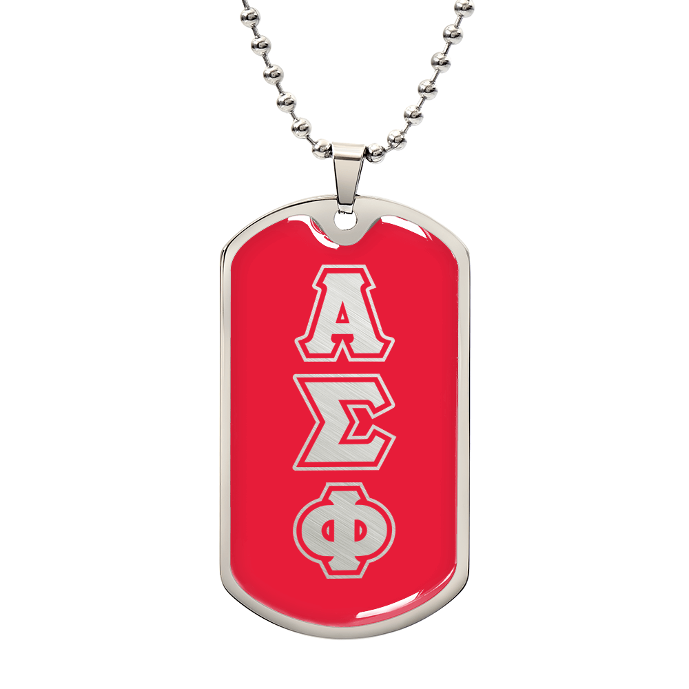 ΑΣΦ - Alpha Sigma Phi - Dog Tag B