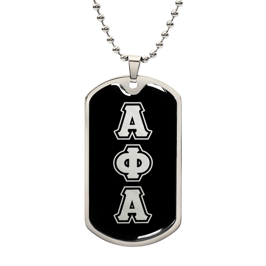 ΑΦΑ- Alpha Phi Alpha - Dog Tag B