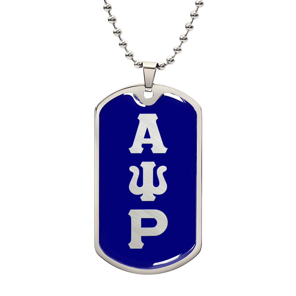 ΑΨΡ - Alpha Psi Rho - Dog Tag Necklace