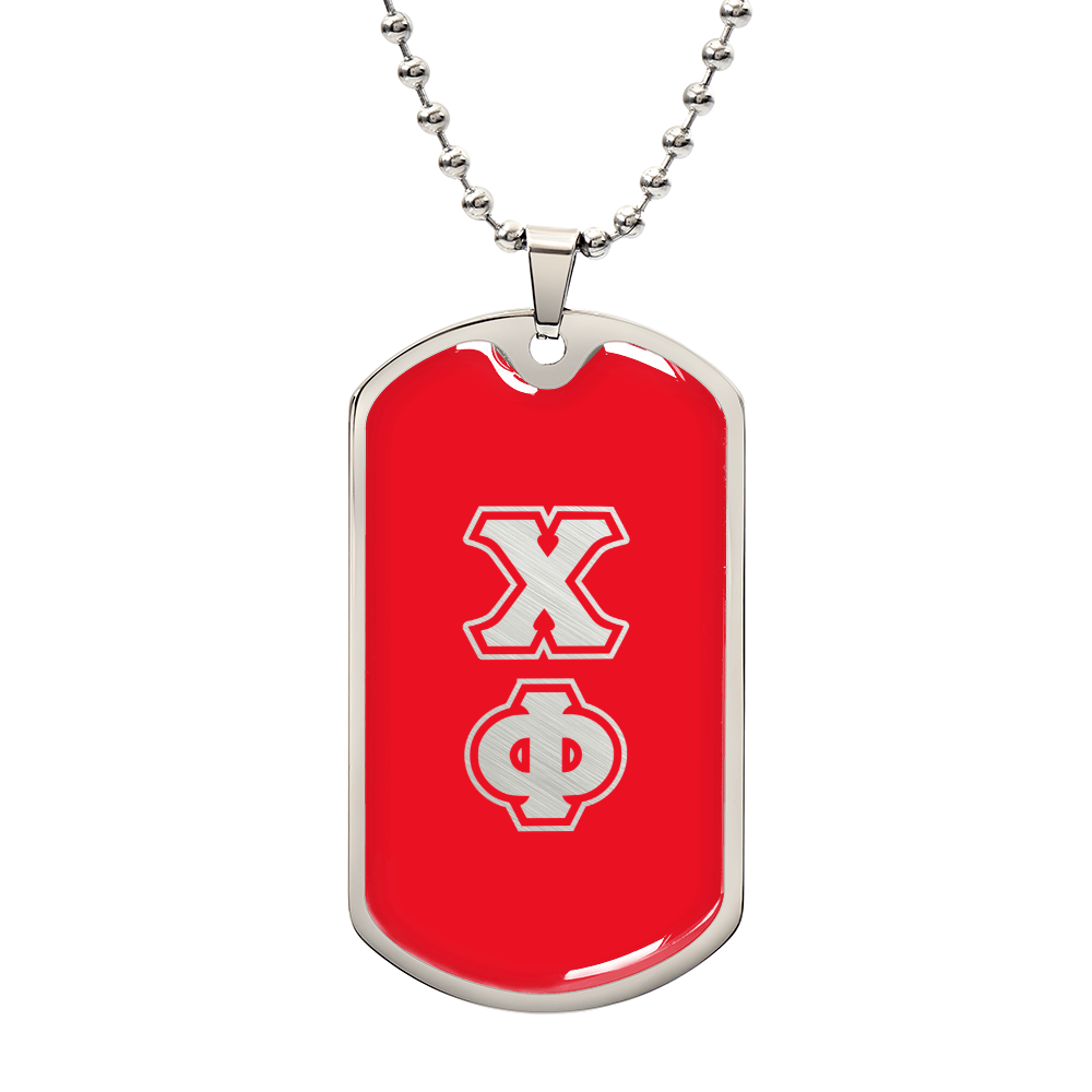 ΧΦ - Chi Phi - Dog Tag R B