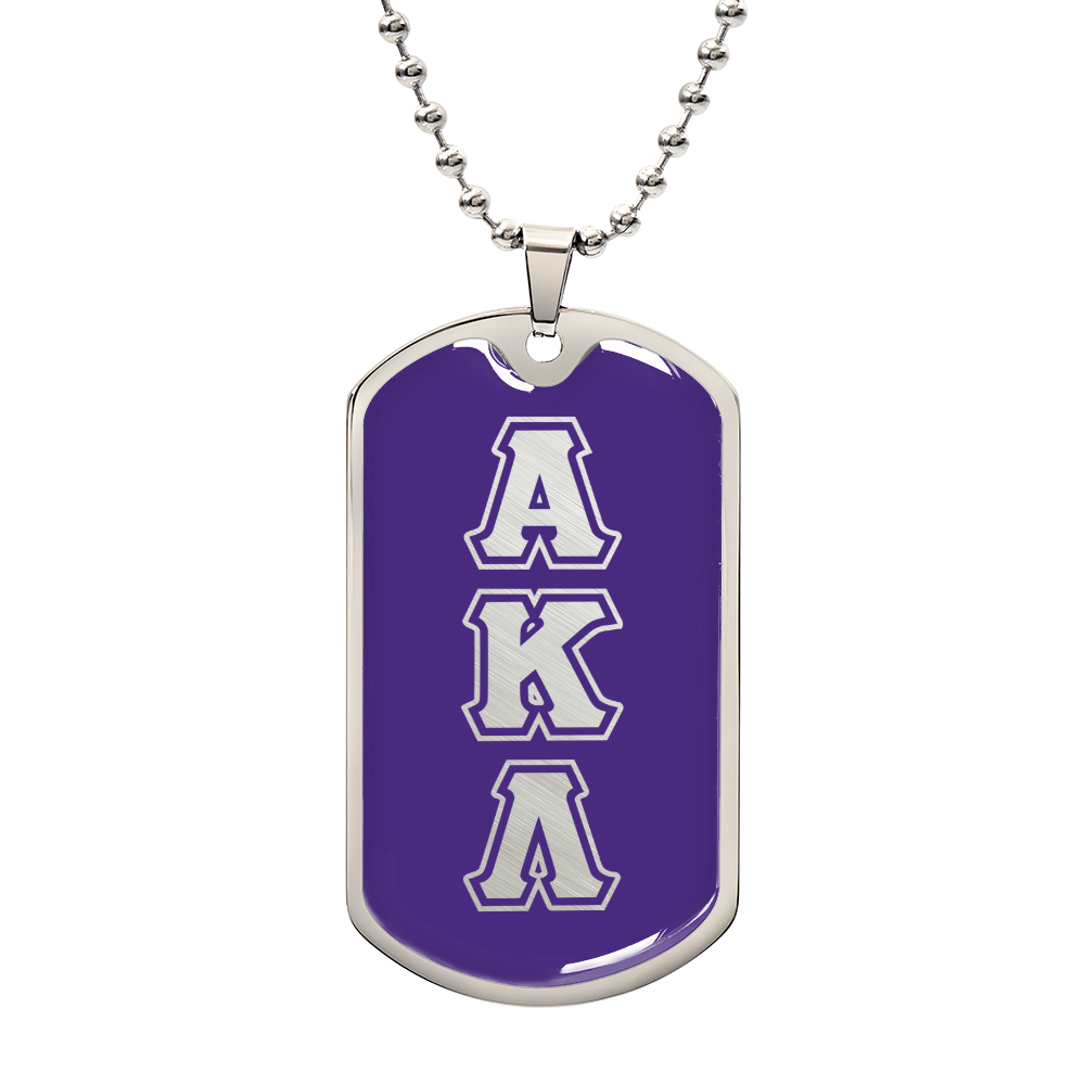 ΑΚΛ - Alpha Kappa Lambda - Dog Tag B