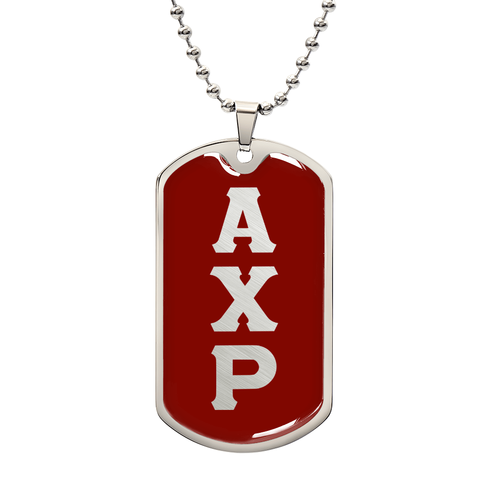 ΑΧΡ - Alpha Chi Rho - Dog Tag Necklace