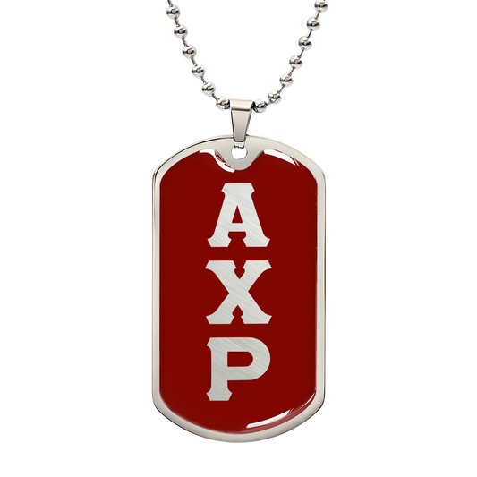 ΑΧΡ - Alpha Chi Rho - Dog Tag Necklace