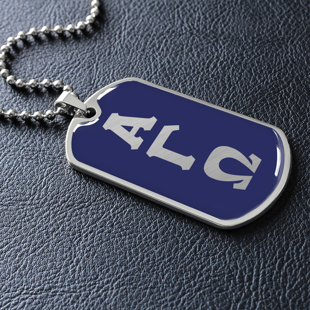 ΑΓΩ -Alpha Gamma Omega - Dog Tag Necklace