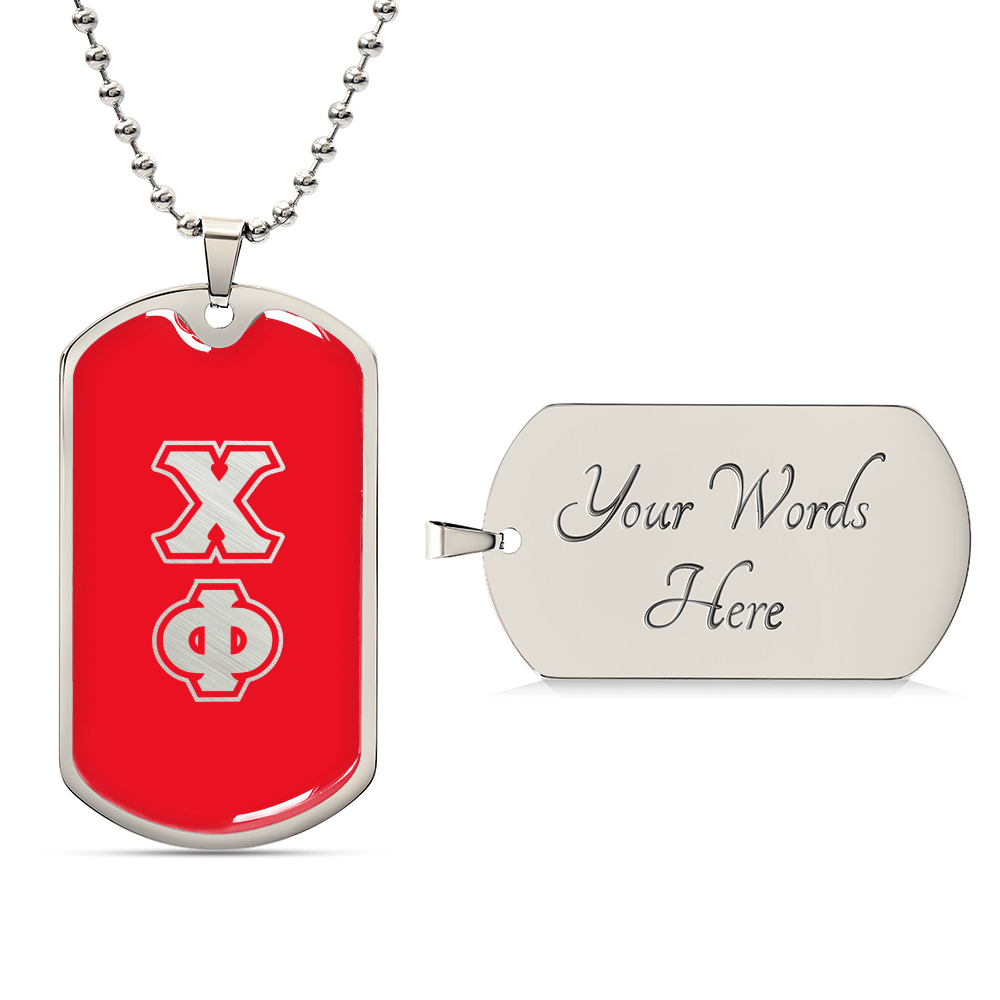ΧΦ - Chi Phi - Dog Tag R B