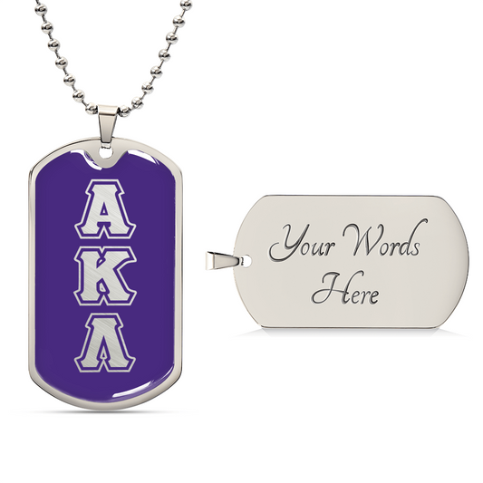 ΑΚΛ - Alpha Kappa Lambda - Dog Tag B
